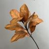 Planta de hoja de magnolia artificial Rama de magnolia Camelia Planta verde Paisaje Arreglo floral Decoración Árbol de magnolia Cuenco blanco Brote de flor Hoja Bonsái