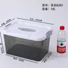 Contenedor de Almacenamiento de Plástico Portátil Comercial Transparente con Tapa Caja de Almacenamiento Caja de Almacenamiento para Clasificación de Ingredientes de Cafetería Caja de Almacenamiento Portátil