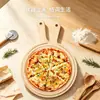 Aimanyuwu Oferta Especial 9,99 Prato de Madeira para Pizza 9 polegadas Prato Redondo para Pão Bandeja com Alça para Uso Doméstico Prato de Pizza