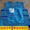 Colete Refrigerador para Voluntários de Verão, Roupa Refrigerada a Gelo, Colete com Bolsa de Gelo para Prevenção de Insolação, Colete para Trabalhador Voluntário, Colete Azul Grátis