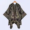 Lenço Echarpe Novo Feminino Estilo Europeu e Americano Outono Inverno Espessado Jacquard Imitação de Caxemira Fenda Capa Quente Comércio Exterior Atacado