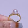 Accesorios de joyería DIY, soporte vacío para anillo de perla de plata esterlina S925, soporte para anillo clásico que combina con todo, accesorios para soporte de anillo, soporte de plata