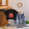 Conjunto de Verano para Niños 2026 Estilo Nuevo Ropa Elegante con Estampado para Niños Ropa Bebé Camiseta Delgada de Manga Corta Conjunto de Dos Piezas 3
