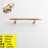 Ventas Directas de Fábrica Nórdico Lujo Ligero Latón Manija para Puerta de Gabinete Cajón Gabinete para Vinos Sencillo Oro Francés Manija de un Agujero