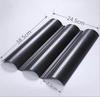 Bandeja Rectangular Perforada Antiadherente de Tres Ranuras, Molde para Pan Baguette en Forma de U de Cuatro Ranuras para Horneado Casero y Comercial