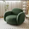 Sofá de belleza estilo crema para salón de belleza sala de estar apartamento pequeño fila recta simple nórdico recepción tienda de ropa sofá para influencer doble