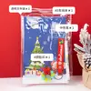Conjunto de Papelaria para Presente de Natal Recompensas para Estudantes Prêmios Caderno Pautado Caneta Retrátil Chaveiro de Boneca Presentes de Papelaria