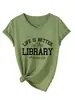 La vida es mejor en el sitio independiente Amazon Wish camiseta de manga corta con cuello en V para mujer, simple y versátil