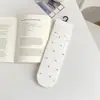 Meias Femininas de Algodão Puro para Primavera e Verão, Comprimento Médio, com Renda Fofa e Laço, Combinadas com Sapatos Pequenos de Couro, Meias Caídas e Meias de Algodão com Borda Bolha