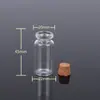 Garrafa de Vidro com Rolha, Garrafa de Vidro Transparente para Desejos, Garrafa Pequena de Vidro Espesso, Garrafa Pequena de Vidro com Rolha de Pequena Capacidade