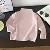 Ropa interior térmica para niños de cuello alto, estilo nuevo Otoño Invierno, camiseta de manga larga para bebé, ropa interior para niños, top cálido para niñas, ropa para niños