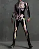 Nuevos Medias de Cosplay de Esqueleto para Mujer Europeas y Americanas de Halloween 2023 Mono Delgado Estampado 3D