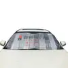 Parasol para coche equipo delantero coche papel de aluminio SUV coche verano protección solar burbuja aislamiento térmico impresión LOGO fabricante