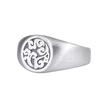 Anillo ajustable con apertura Xiangyun, estilo retro, mate, simple y artístico, de plata S925, de Golden Deer King, para hombres y mujeres.