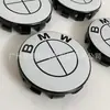 Adequado para BMW Novo Logo Preto e Branco para Carro Série 3 Série 5 X5X6 Logo do Capô Tampa Central da Roda Logo do Carro Dianteiro e Traseiro