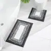 Alfombrilla de Piso para Baño Casual con Degradado Alfombrilla Absorbente para Inodoro Baño Hogar Puerta de Baño Alfombra Antideslizante