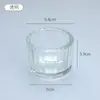 Taza de Vidrio para Velas de Aromaterapia con Patrón Vertical de Aspecto Elevado Difusor sin Llama Adornos Decorativos para el Hogar Taza de Vela de Aromaterapia Al por Mayor