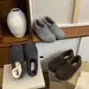 Novedad Moda Primavera y Otoño 2025 Zapatos Peludos Versátiles para Mujer, Zapatos Planos de Lana para Exteriores de Invierno para Mujer