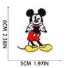 Pegatina de Tela Bordada de Mickey Mouse Xiaotian Parche de Personaje Manwei Pegatina Marca de Bordado para Computadora Pegatina Bordada de Pato Donald Impresión por Transferencia de Calor