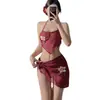 Banda abdominal para mujer estilo chino tradicional Hanfu Banda abdominal para mujer Ropa de dormir para mujer Corbata Adulto Banda abdominal roja antigua Protección del estómago Bordado de palacio