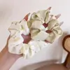 Lazo para coleta dulce y versátil para mujer, Cuerda para el pelo simple y elegante, Scrunchie de gran tamaño para verano, Accesorio para el pelo fresco y simple