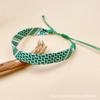 Pulsera transfronteriza tejida a mano, pañuelo árabe para la cabeza con estilo étnico de color, cuerda de mano ajustable, ventas directas de fábrica
