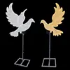 Nuevos Adornos de Diseño de Espacio para Iluminación de Bodas Escenario Palomas de la Paz Luminosas Camino Luz Guía Decoración del Área de Bienvenida de Bodas