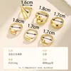 Anillo de Joyería de Qingdao Europeo y Americano Transfronterizo Círculo Giratorio Apertura Irregular Luz de Lujo Nicho Diseño Estilo Simple para Mujeres