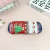 Caixa de óculos personalizada fofa com estampa de Natal caixa de armazenamento de óculos de desenho animado caixa de compressão direto da fábrica logotipo imprimível