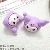 Accesorios de resina de dibujos animados lindos tridimensionales pegamento de crema DIY hecho a mano pasador cuerda para el pelo llavero bolsa sorpresa hebilla de zapato