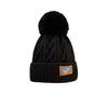 Gorro de Punto Cálido con Forro de Felpa, Nuevo Estilo de Invierno, Gorro Estilo Coreano para Clima Frío, Moderno, Sencillo, Versátil, Gorro de Punto Adelgazante para Mujer