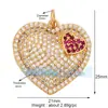 M18 L26 K07 Accesorios para joyería DIY colgante de cobre puro colgante pequeño luna triángulo corazón de melocotón redondo marca