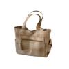 Bolsa Feminina 2024 Nova Grande Capacidade para o Trabalho Faculdade Estudante Mão Lona Xadrez Casual Bolsa de Ombro