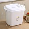 Cubo de Arroz de Plástico de Gran Capacidad Caja de Almacenamiento de Arroz para Cocina Doméstica con Tapa Caja de Almacenamiento de Granos a Prueba de Humedad Almacenamiento Pre-empaquetado