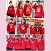 Sudadera Año del Caballo 2026 Forro Polar Rojo Año del Zodiaco Año Nuevo Con Capucha Para Hombres y Mujeres Ropa de Pareja Chaqueta de Trabajo Imprimible