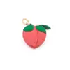 Serie de Frutas Llavero Billetera Linda Caricatura Mini Bolso de Cuero Colgante Creativo Fresco y Dulce para Mujer