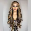 Set de peluca con frontal de encaje, Cabello largo y rizado con ondas grandes más vendido en Aliexpress, Set de peluca con frontal de encaje rubio claro, Listo para dropshipping