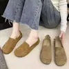 Zapatos Retro de Punta Redonda para Mujer 2025 Estilo Nuevo Primavera y Otoño Estilo Mori Birkenstock Casual para Mujer Slip-On Planos Mocasines