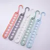 Percha de Ropa de Nueve Agujeros Multifuncional Horizontal y Vertical Mágico Tendedero Hogar Armario Almacenamiento Deslizante Giratorio Percha de Ropa