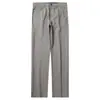 Calça Jeans Casual Masculina de Verão Europeu, Fina, Cinza Claro, Nylon, Resistente a Amassados, Não Precisa Passar, Stretch em Quatro Direções, Caimento Solto, Corte Reto