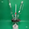 Reator de Boca Aberta, Recipiente de Reação de Vidro, Frasco de Reação de Fundo Plano, Frasco de Fundo Redondo de Três Bocas, Instrumento de Laboratório de Frasco de Quatro Bocas com Junta Esmerilhada