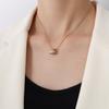 Estilo japonês e coreano nicho design tridimensional diamante pingente colar cross-border hot-selling on-line popular mesmo estilo all-match colar P410