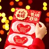 Nuevos Sobres Rojos 3D Plegables y Elásticos para Felices Fiestas, Paquetes Creativos de Dinero de la Suerte para Rituales Festivos