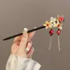 Accesorios Retro para el Cabello de la Dinastía Han, Pasadores con Borlas, Nuevos Pasadores Chinoserie, Tocados Chinoserie para Mujer, Faldas Cheongsam y de Cara de Caballo