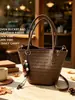 Bolso bandolera tejido de patrón minimalista retro para mujer, nuevo bolso cruzado versátil para el día a día 2026, bolso casual de un solo hombro para madre e hija