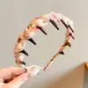 Faixa de Cabelo Infantil Franja Rebelde Domador Acessórios de Cabelo para Menina Presilhas Antiderrapantes Touca Desenho Animado para Menina Faixa Não Aperta a Cabeça