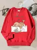Siempre Quiero Dormir Gato Estampado Gráfico Sudadera con Capucha para Mujer Sencilla Cálida Otoño Streetwear Casual Hombre