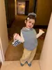 Winnie Fruit 2026 Otoño Nueva Ropa Infantil Niñas Estilo Coreano Chaleco de Punto con Capucha Chaleco de Lana Infantil