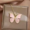 Collar de Perlas Mariposa El Mago de Oz Nuevo para Mujer Cadena para Clavícula Atmosférica de Lujo Ligero Accesorios para el Cuello con Borlas de Alta Gama para Mujer