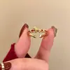 Anillo Abierto Perla Caballo Rojo para Mujer, Estilo Lujo Ligero de Gama Alta, Anillo Apilable para Dedo Índice, Anillo con Diseño de Nicho del Año del Caballo